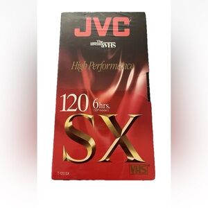 JVC High Performance VHS Blank Tapes 120SX 6 Hours New Sealed Lot of 3